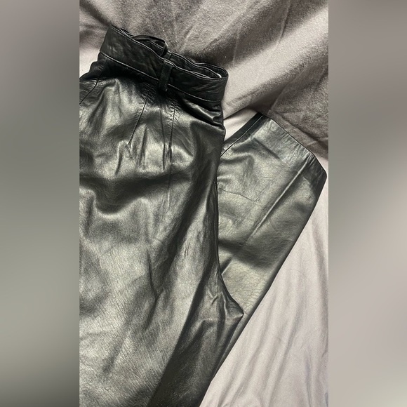 Dana Buchman Ultra-soft Lambskin Leather Pants sz 10 - Picture 5 of 9